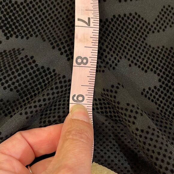 Estelle and Finn Womens Camouflage Stretch Mid Rise Leggings‎ Black Gray Medium - Picture 9 of 10